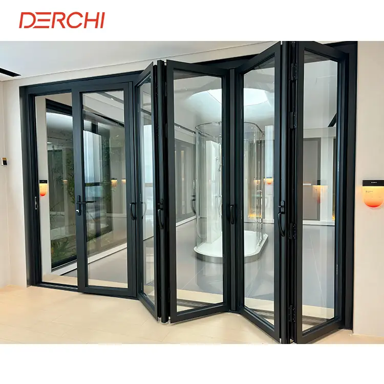 Black Aluminium Bifold Doors