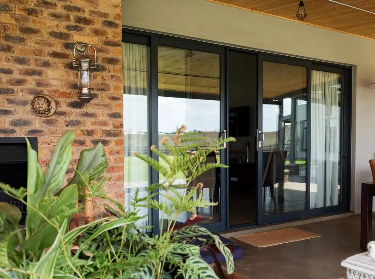 Black Aluminium Sliding Patio Door