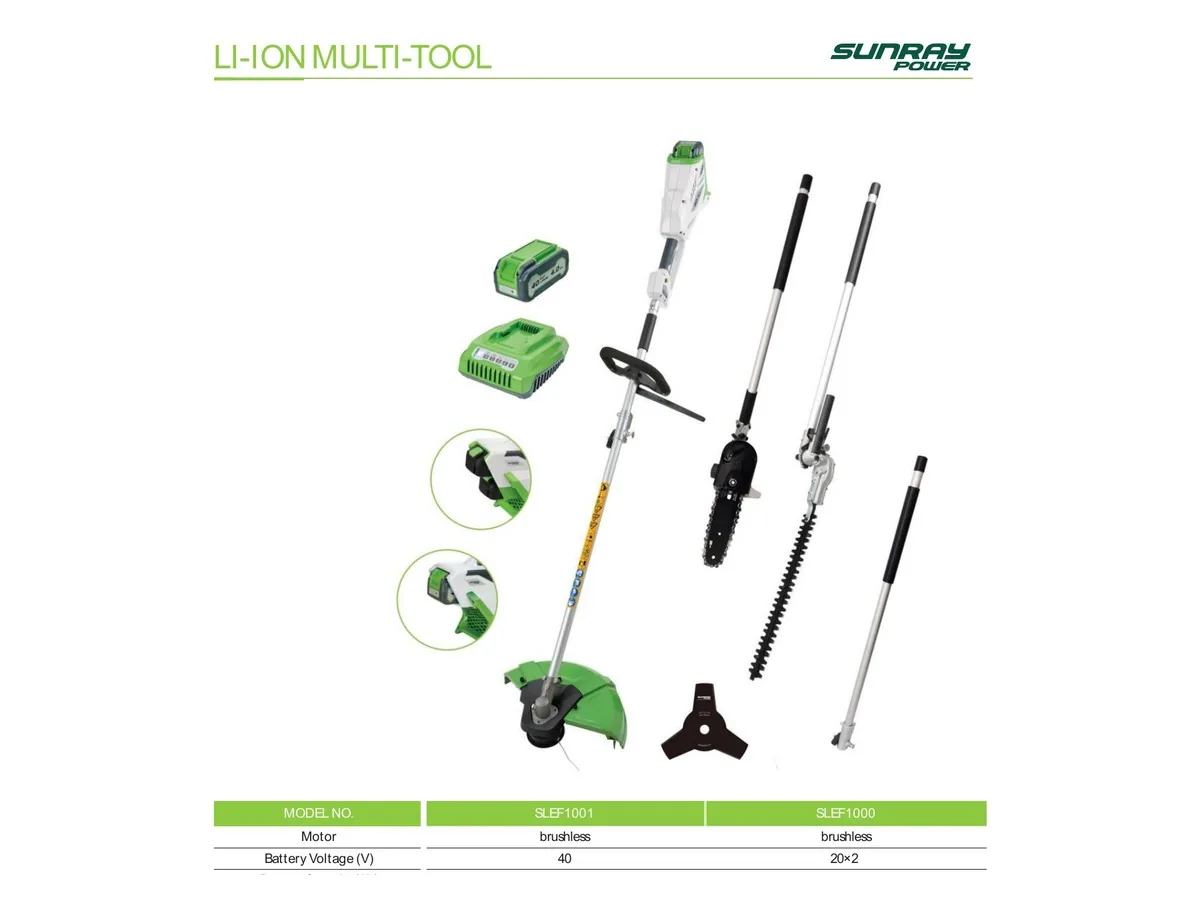 Cordless garden multi-tool