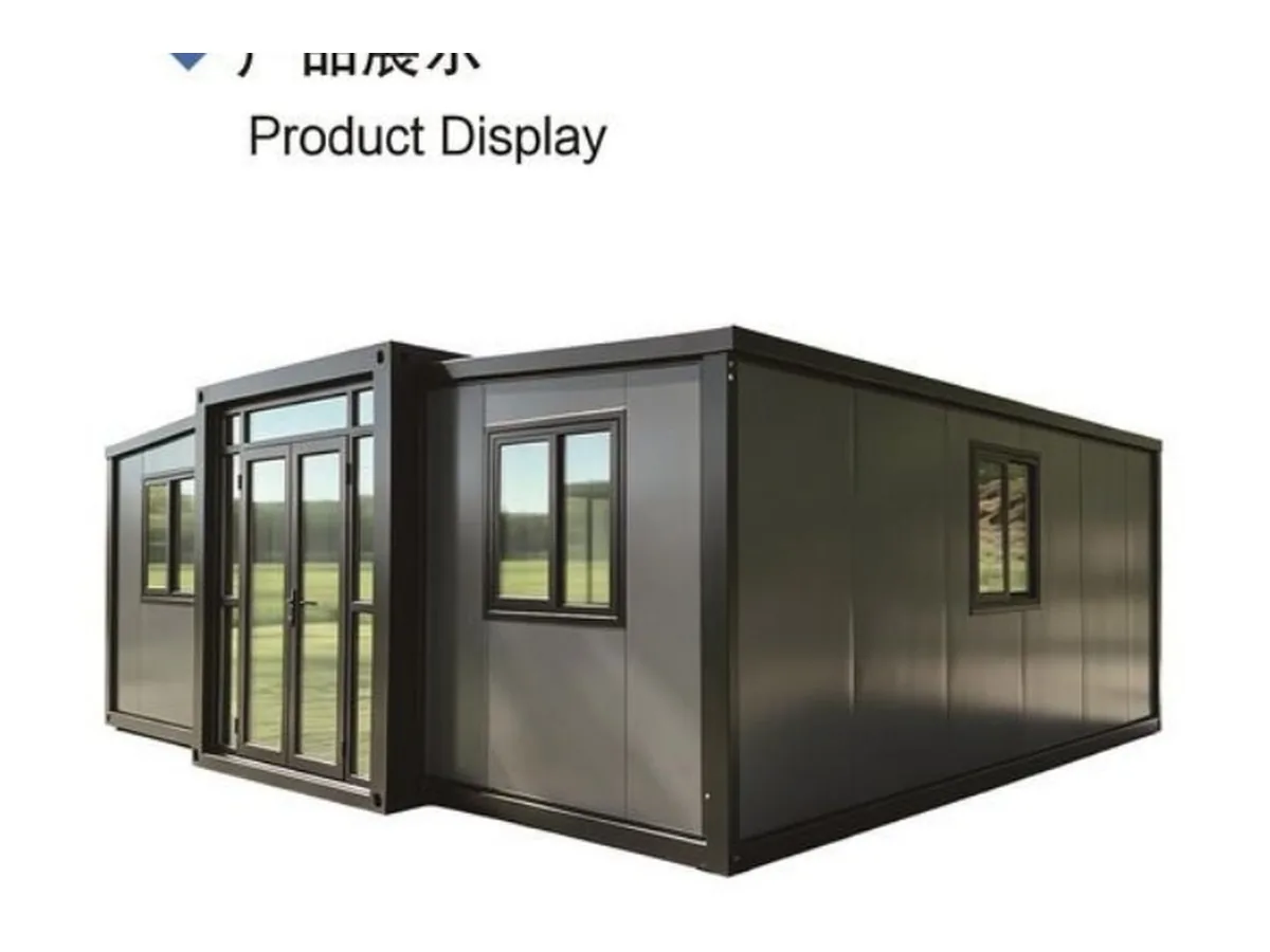 Expandable House Black Glass