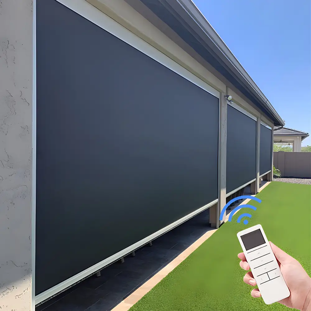 Motorised Exterior Roller Blind