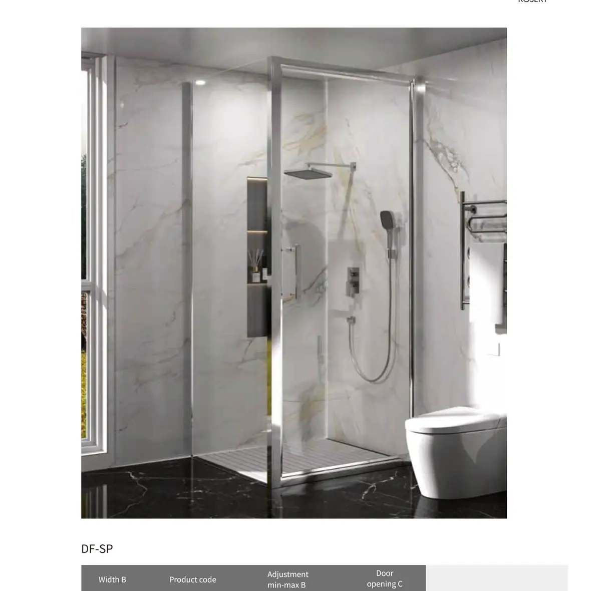 DF Series Shower Screen