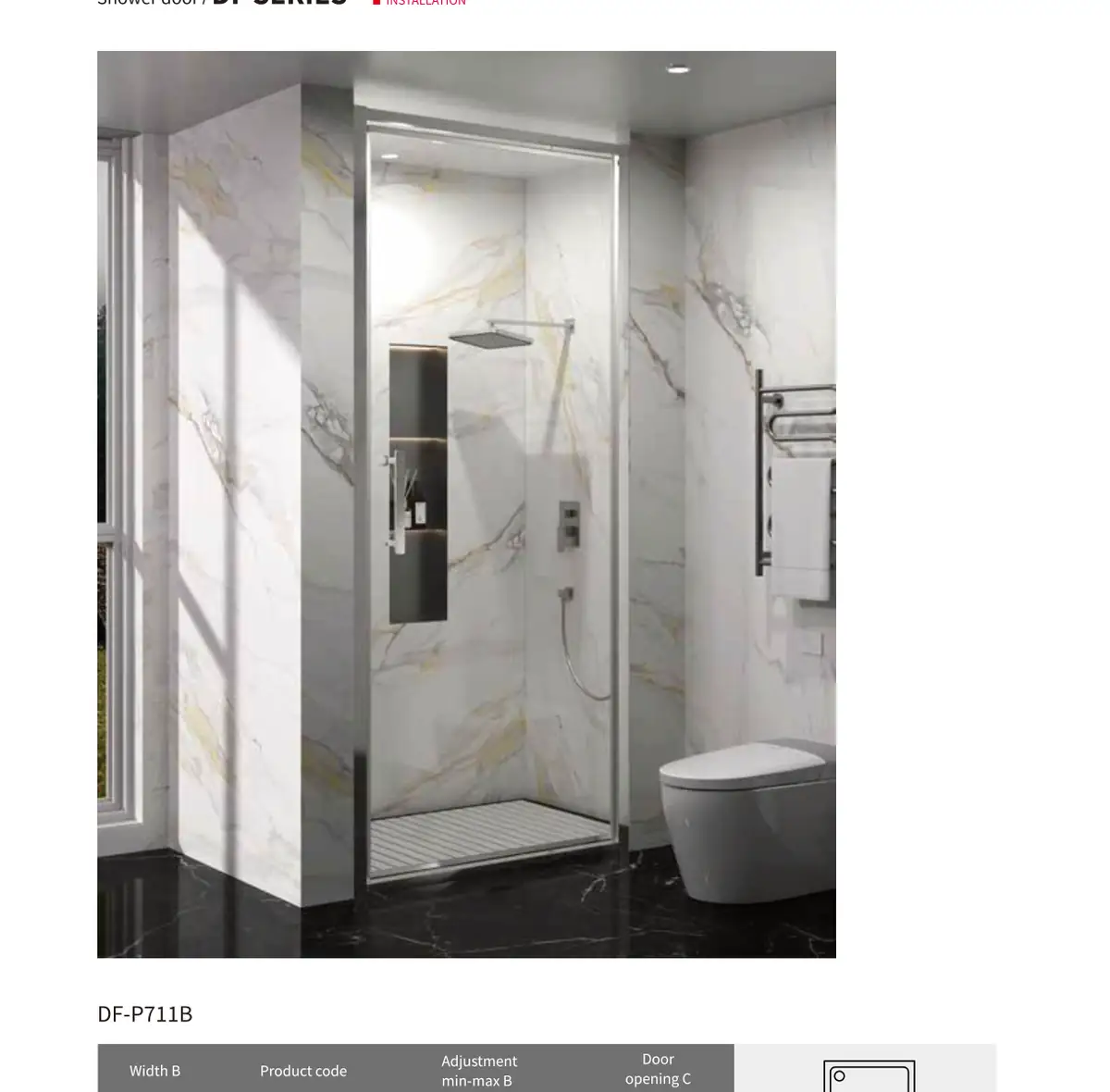 DF Series Shower Screen