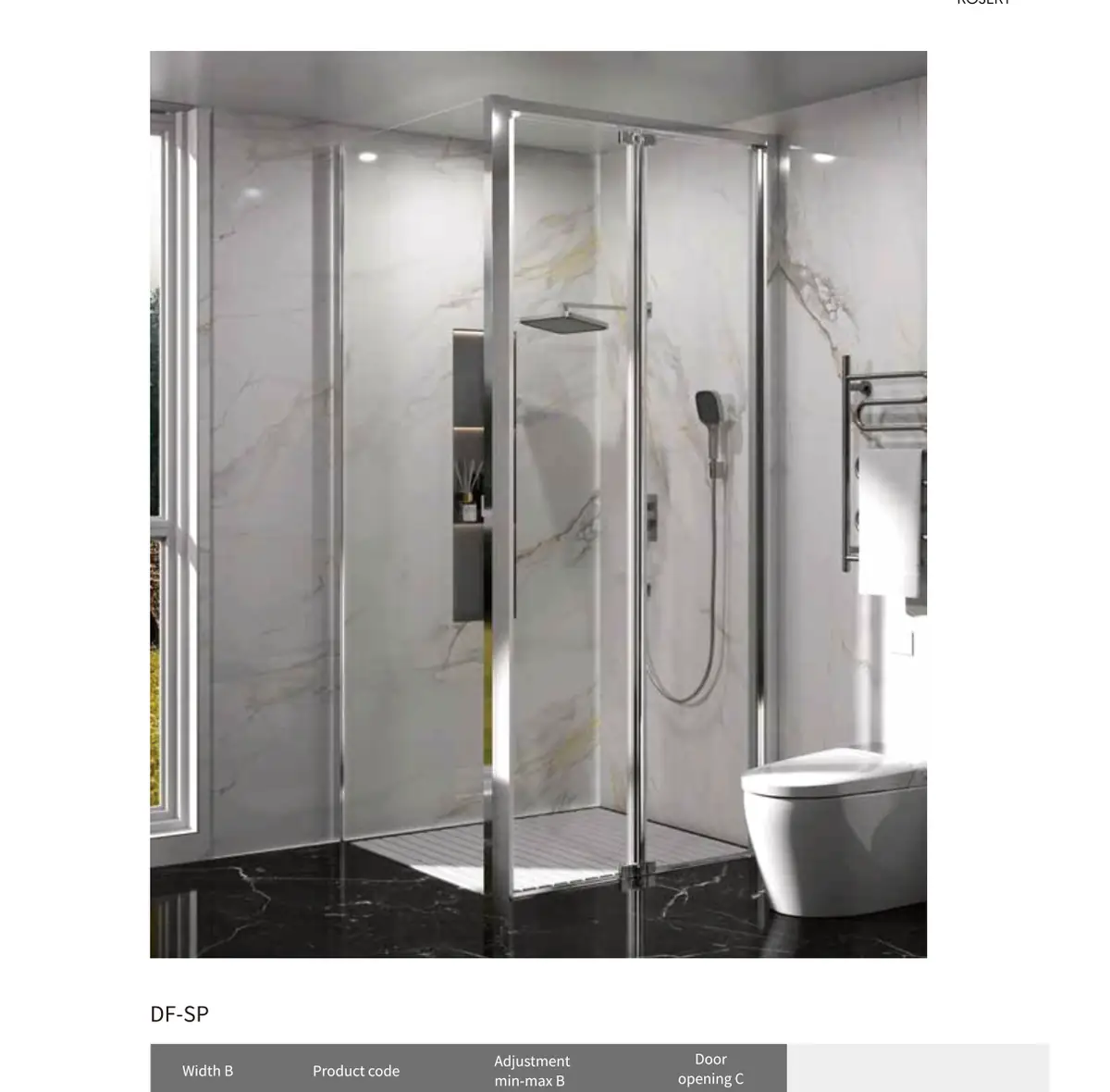 DF Series Shower Screen