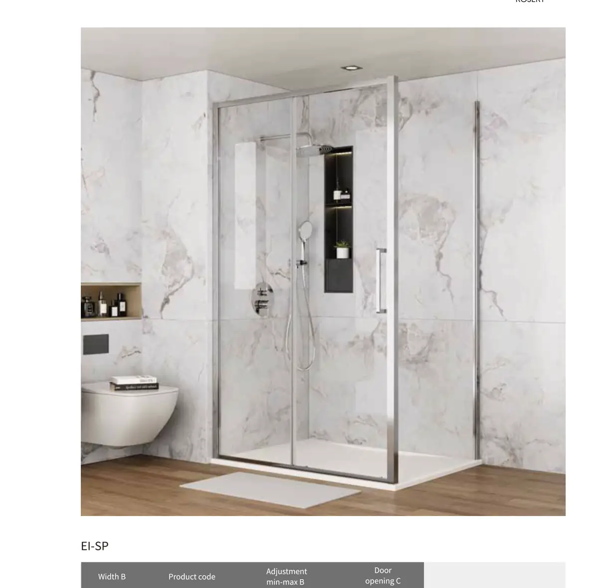 EI Series Shower Screen