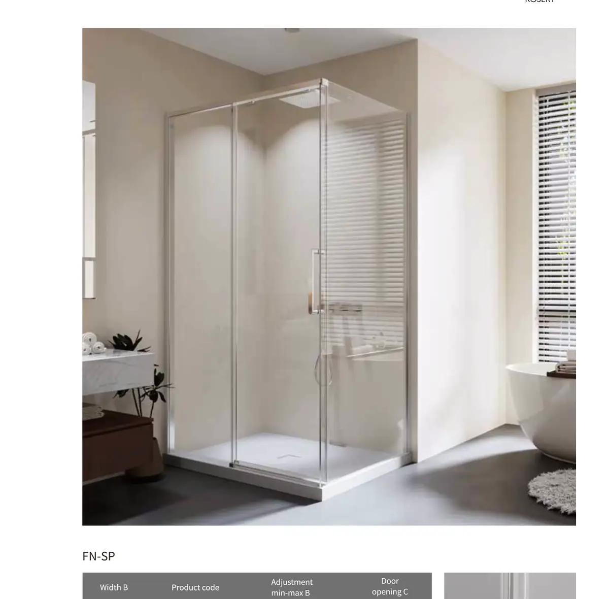 FN Series Shower Screen
