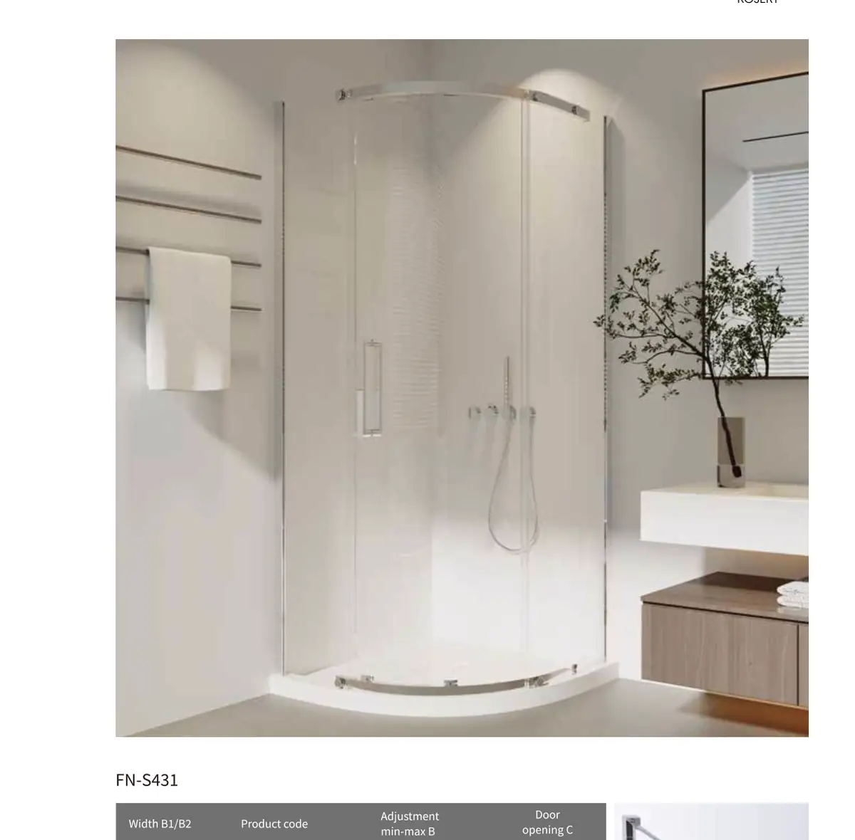 FN Series Shower Screen