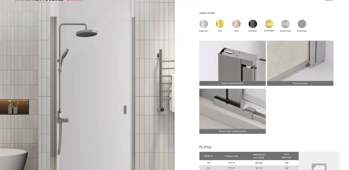 FL Series Shower Screen