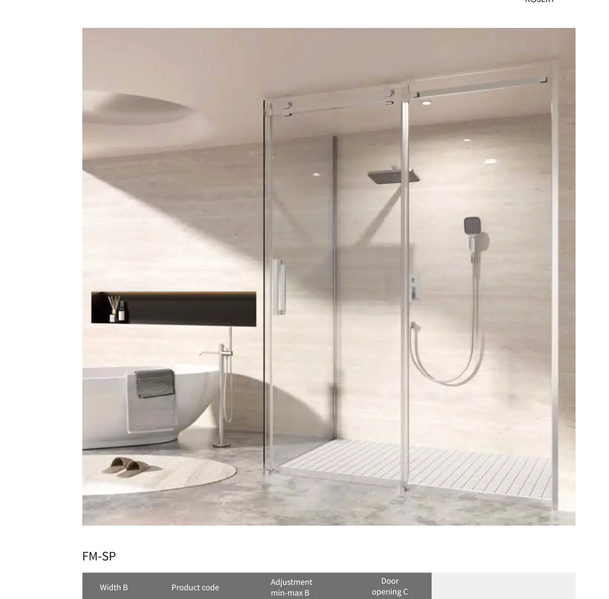 FM Series Shower Screen