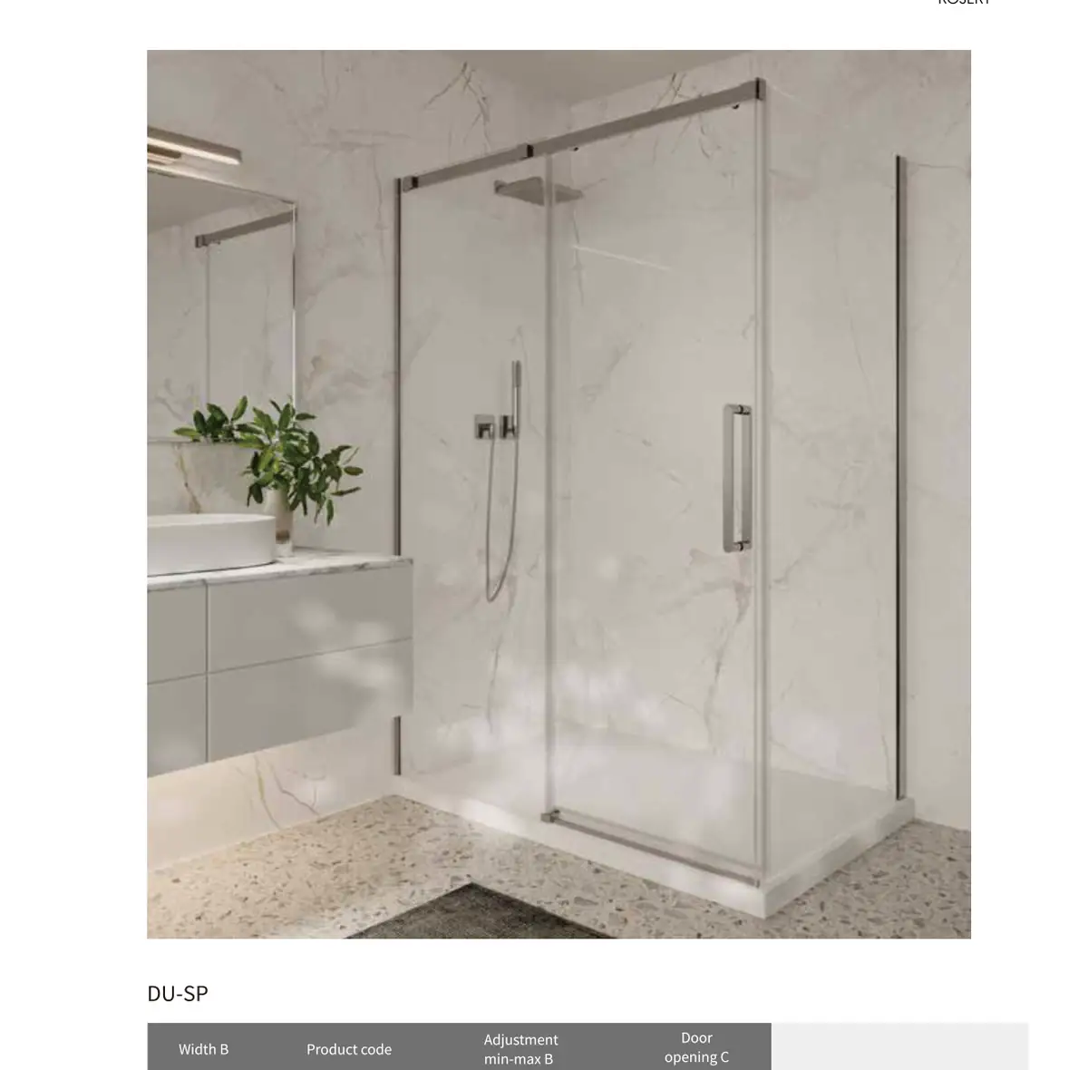 DU Series Shower Screen