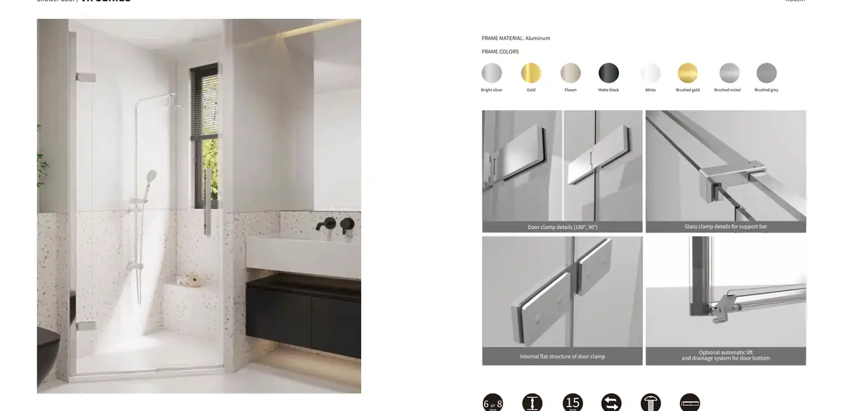 VX Series Shower Screen