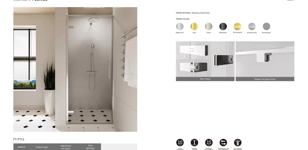 FT Series Shower Screen
