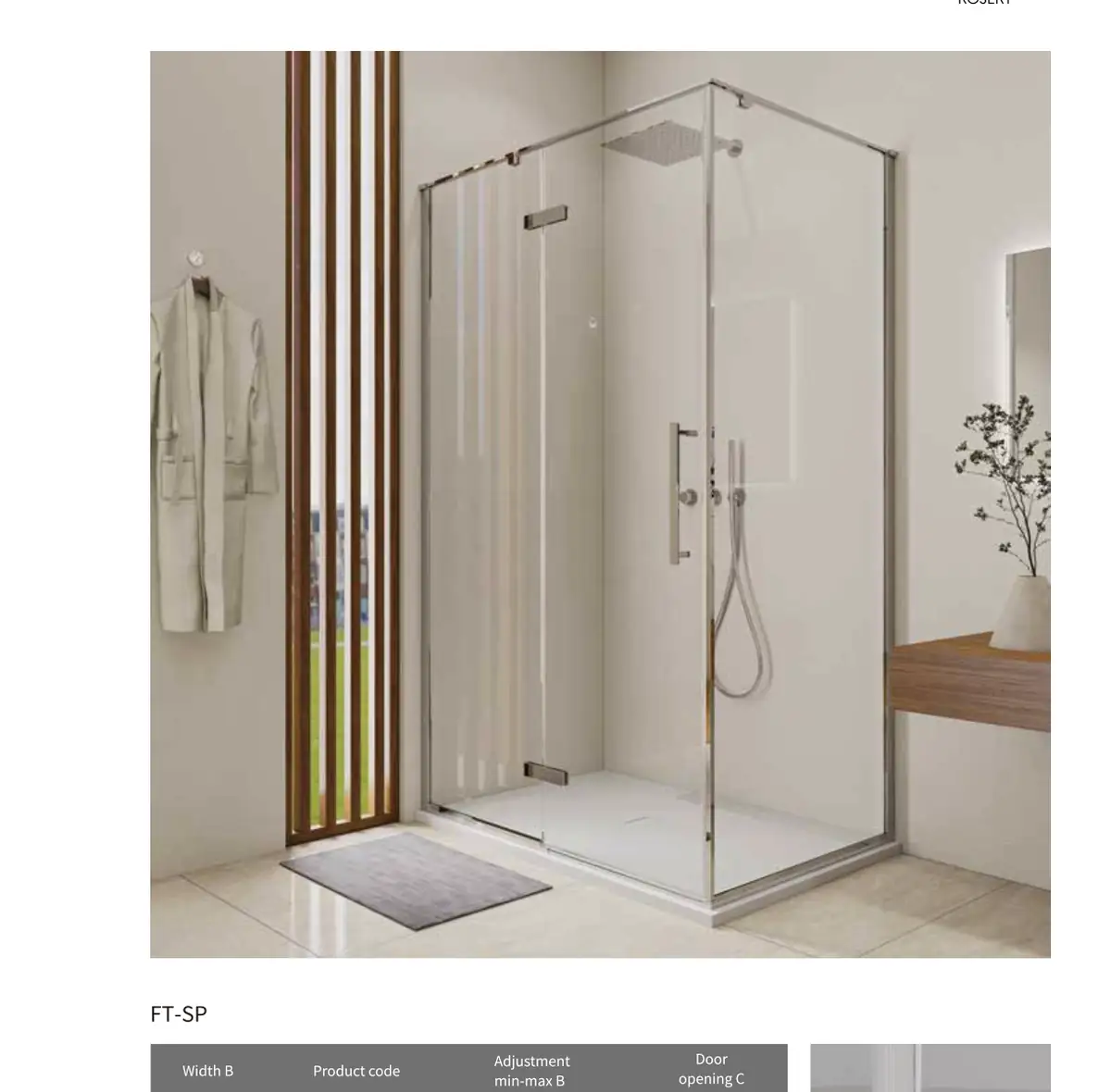 FT Series Shower Screen