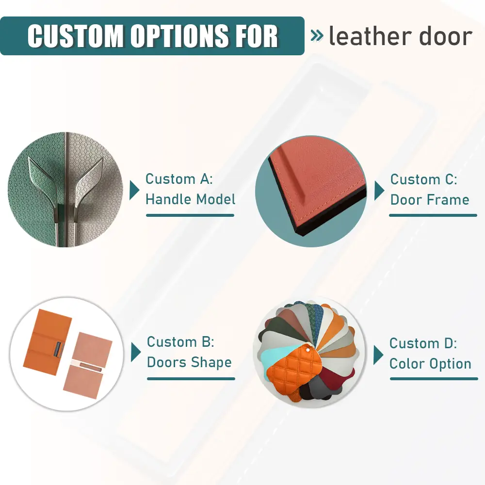 Wardrobe Leather Door Custom Options